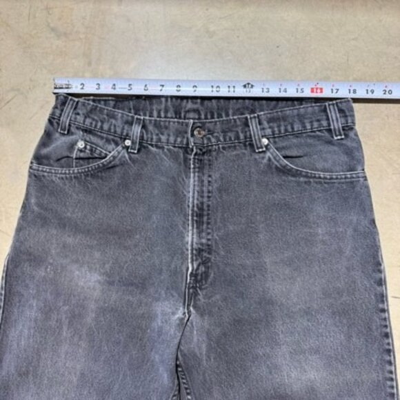 Vintage 90s Levi’s White Tab Taper Fit Made USA Denim Jeans 36 X 30 Stone Wash - Picture 6 of 12